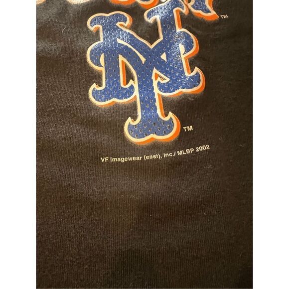 VTG 2002 New York Mets Black T-Shirt Size small - Picture 5 of 7